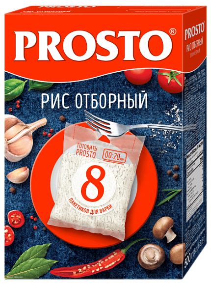 Рис Отборный, 500г, коробка, PROSTO (12шт)