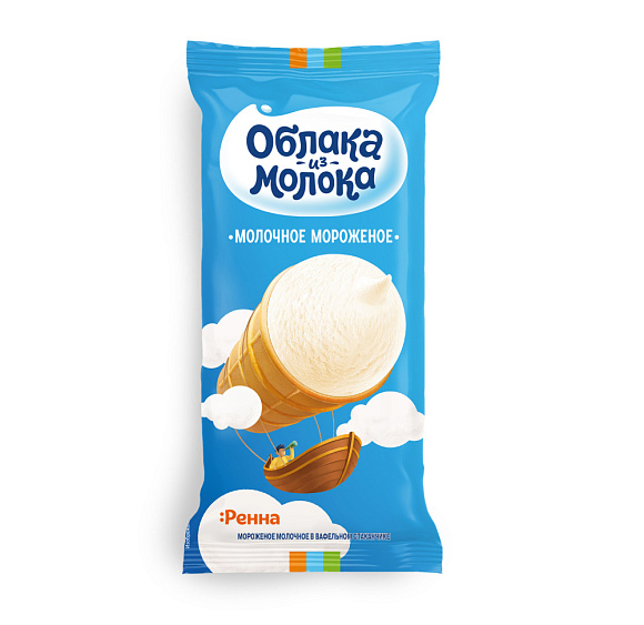Мороженое молочн. 7,0%, ваф. стакан, 80 г флоупак, ОизМ